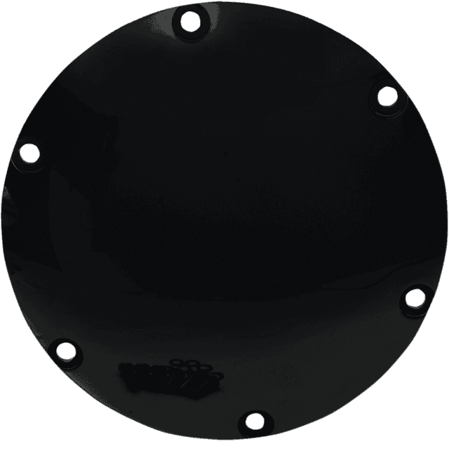 DRAG SPECIALTIES 1107-0287 Derby Cover - Gloss Black - 6 Hole - '04-'22 Sportster — image 1 of 2