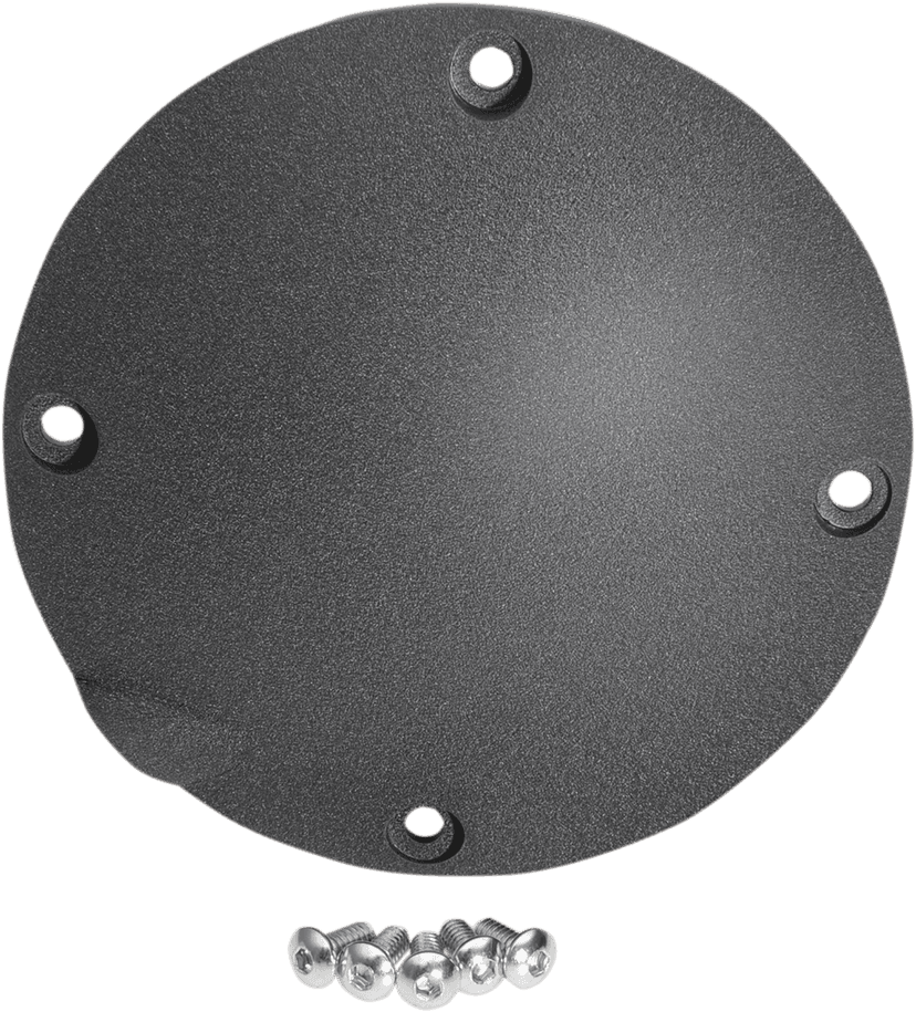 DRAG SPECIALTIES 1107-0366 Derby Cover - Wrinkle Black - 4 Hole - '94-'03 Sportster