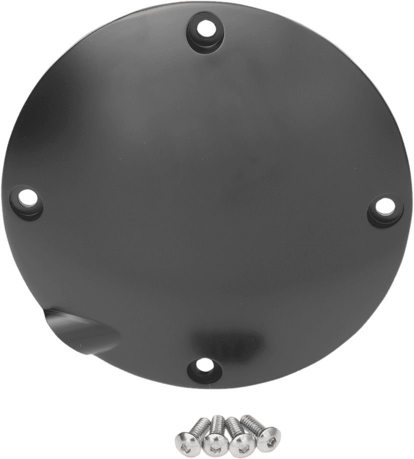 DRAG SPECIALTIES 1107-0367 Derby Cover - Satin Black - 4 Hole - '94-'03 Sportster — image 2 of 2
