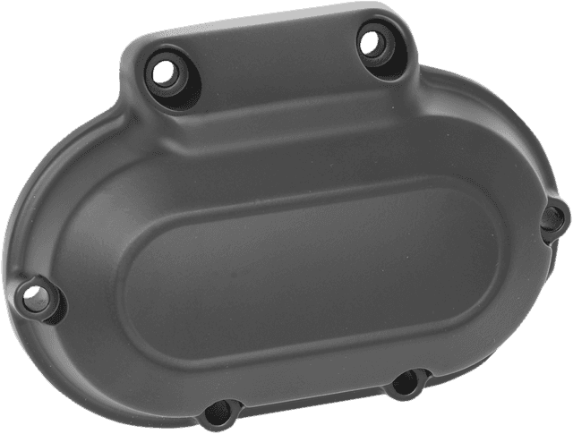 DRAG SPECIALTIES 1107-0368 Transmission Side Cover - Black - '06-'17 Harley-Davidson