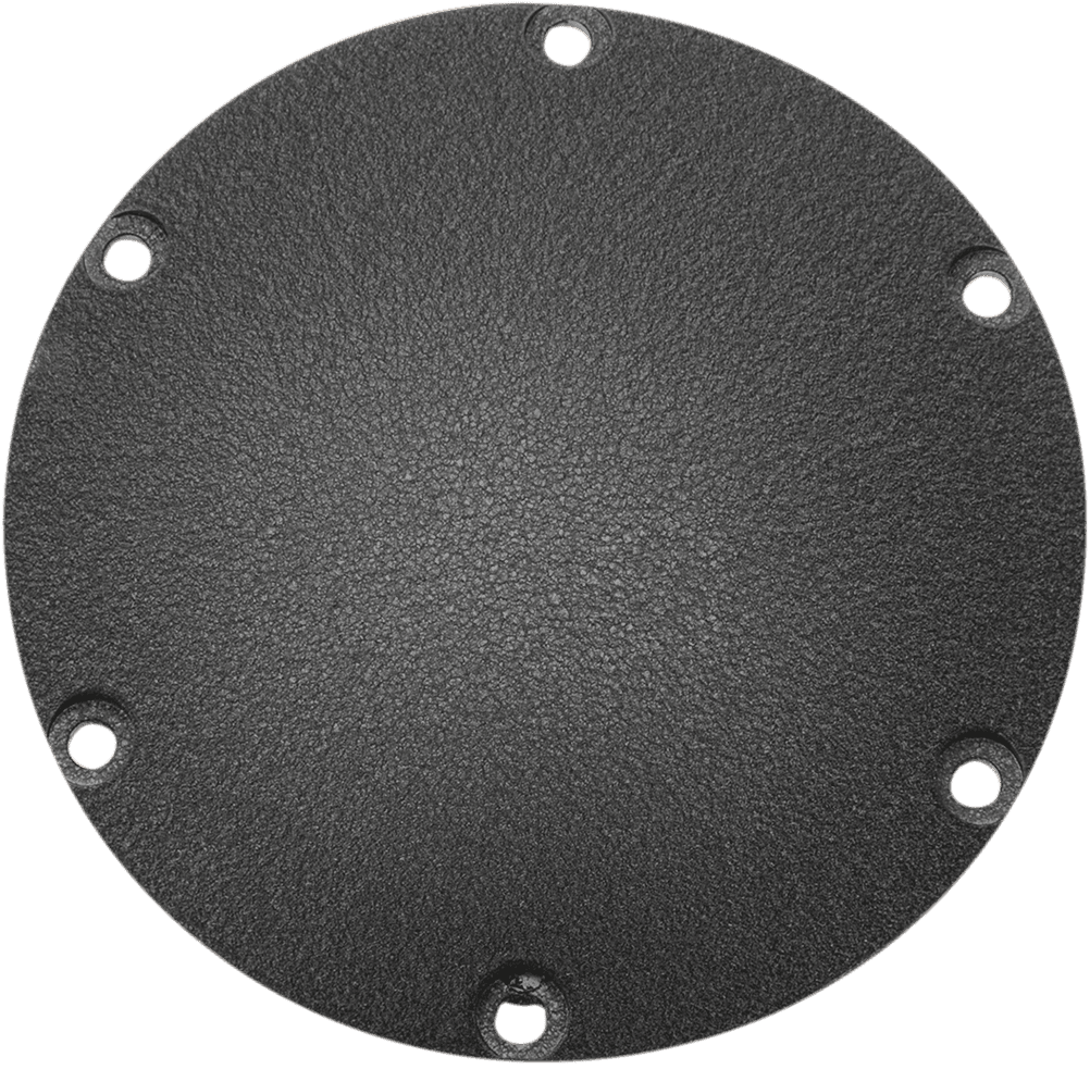 DRAG SPECIALTIES 1107-0441 Derby Cover - Wrinkle Black - 6 Hole - '04-'22 Sportster