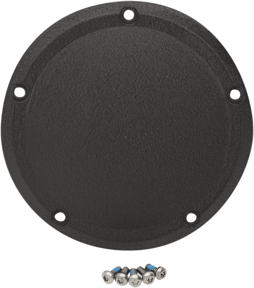 DRAG SPECIALTIES 1107-0558 Derby Cover - Wrinkle Black - 5 Hole - '15-'26 Harley-Davidson — image 2 of 2