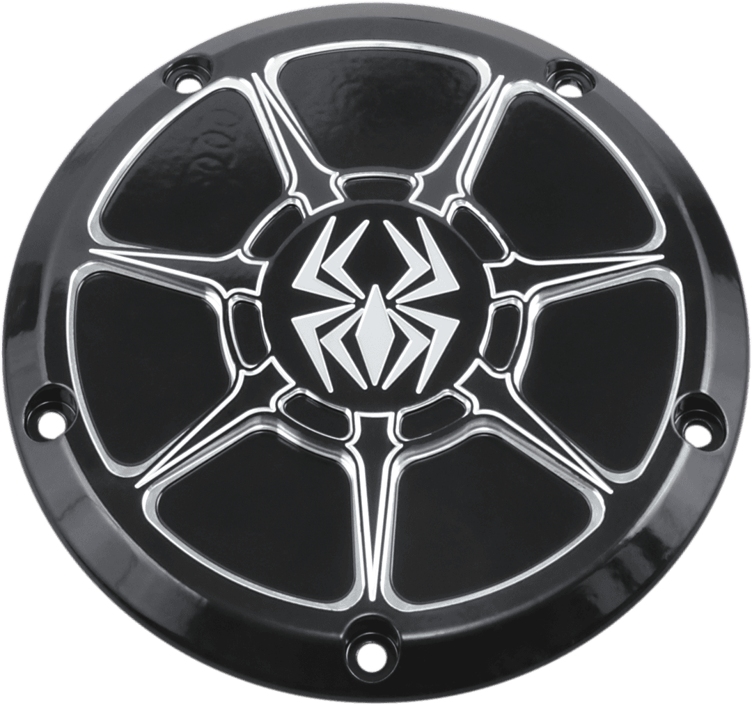 REKLUSE 1107-0621 Derby Cover - Gloss Black - Touring/Trike