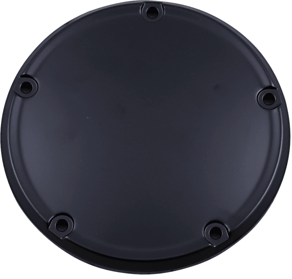 DRAG SPECIALTIES 1107-0659 Derby Cover - Matte Black - 5 Hole - '18-'26 Softail