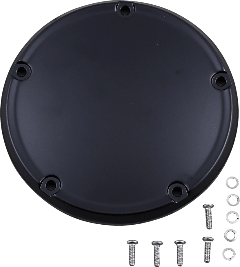 DRAG SPECIALTIES 1107-0659 Derby Cover - Matte Black - 5 Hole - '18-'26 Softail — image 2 of 2