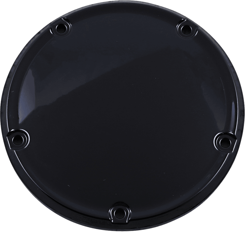 DRAG SPECIALTIES 1107-0660 Derby Cover - Gloss Black - 5 Hole - '18-'26 Softail