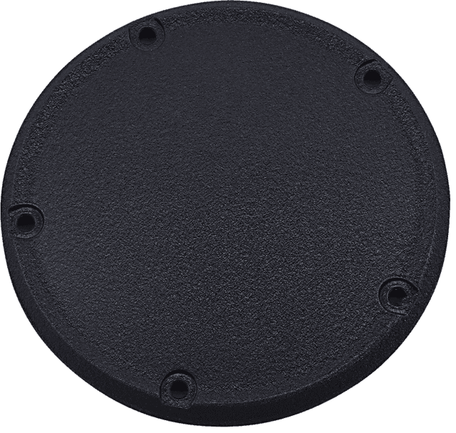 DRAG SPECIALTIES 1107-0661 Derby Cover - Wrinkle Black - 5 Hole - '18-'26 Softail — image 1 of 2