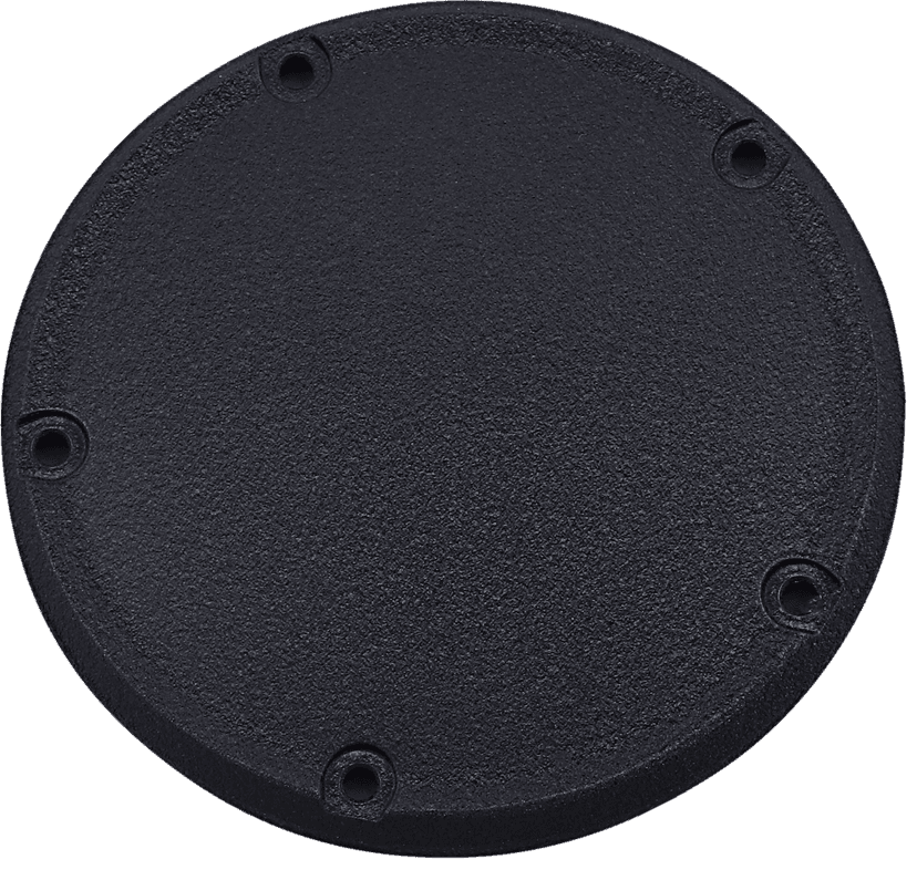 DRAG SPECIALTIES 1107-0661 Derby Cover - Wrinkle Black - 5 Hole - '18-'26 Softail — image 1 of 2