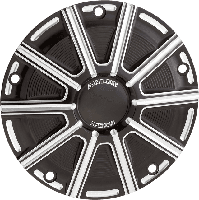 ARLEN NESS 1107-0663 10-Gauge Derby Cover - Black/Machined - Touring/Trike