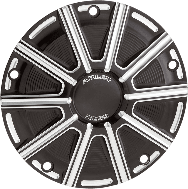 ARLEN NESS 1107-0665 10-Gauge Derby Cover - Black/Machined - Big Twin
