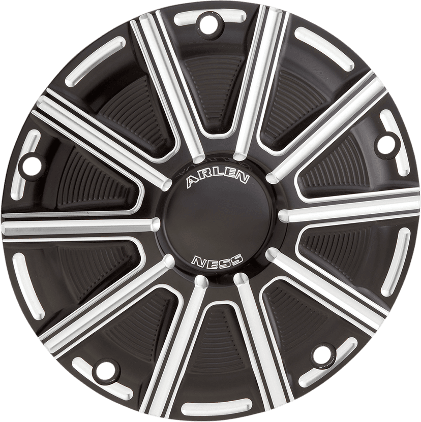ARLEN NESS 1107-0665 10-Gauge Derby Cover - Black/Machined - Big Twin