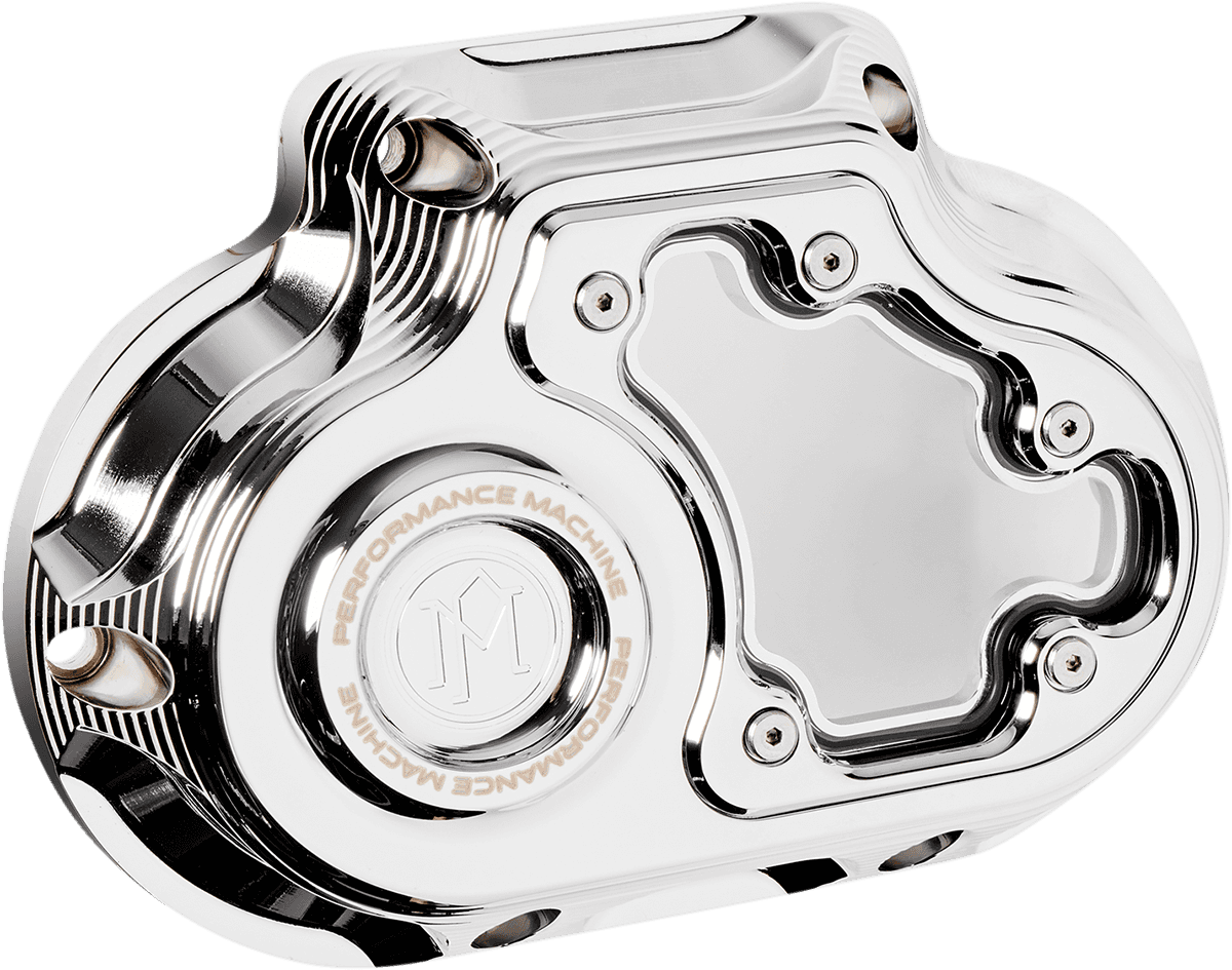 PERFORMANCE MACHINE (PM) 1107-0676 Transmission Side Cover - Vision - Chrome - M8 Softail