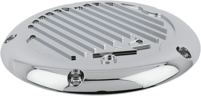THRASHIN SUPPLY CO. 1107-0695 Derby Cover without Gasket - Finned - Chrome - 5 Hole — image 2 of 2