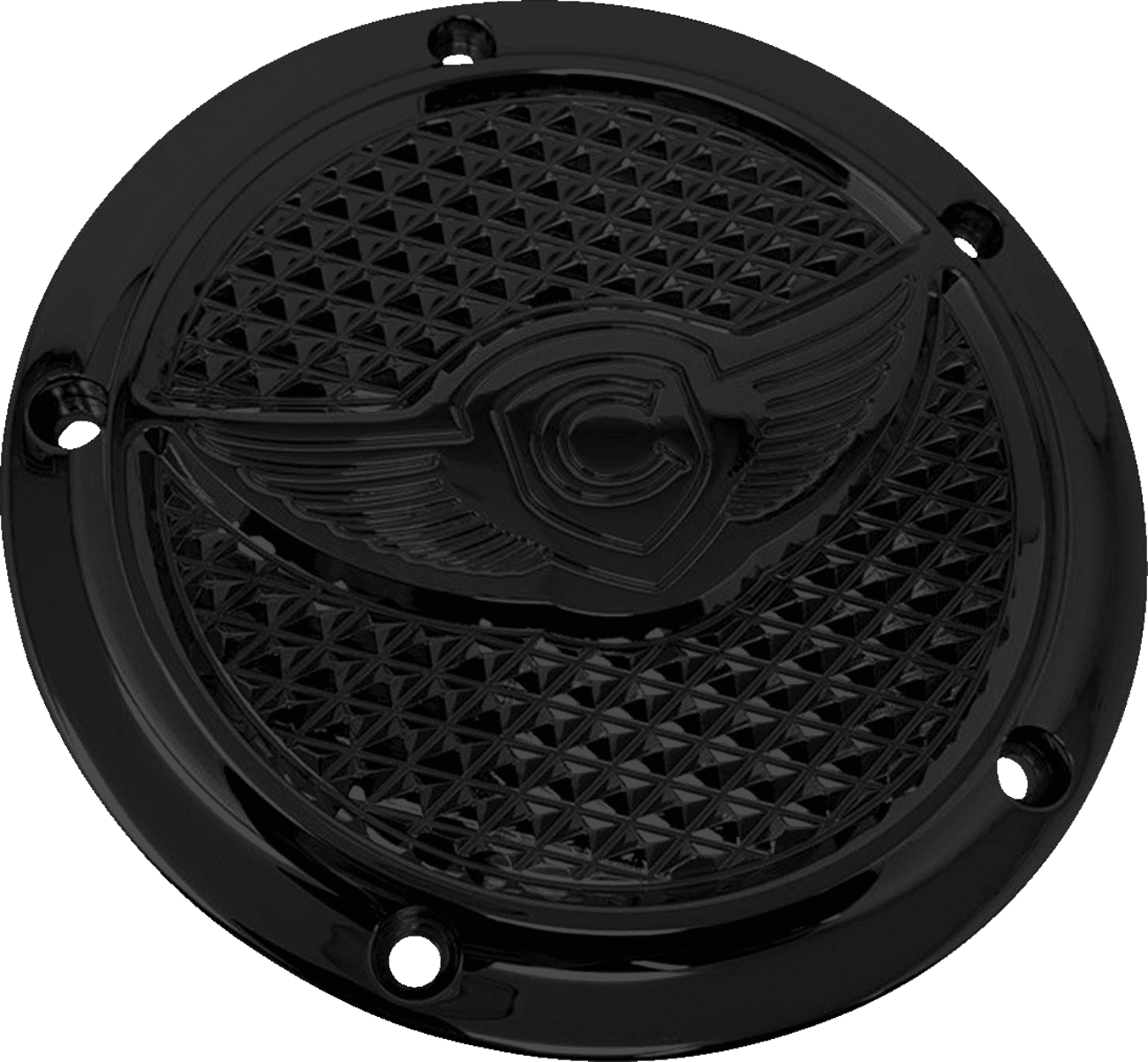 COVINGTONS 1107-0701 Derby Cover - Diamondback - Black - 5 Hole
