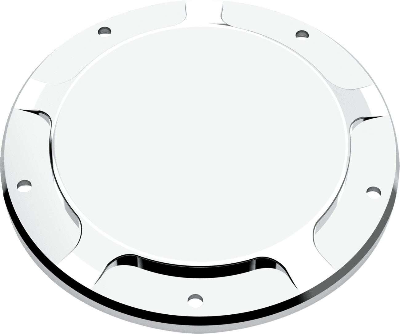 LA CHOPPERS 1107-0718 Derby Cover - County Line - Chrome - '18-'24 Softail
