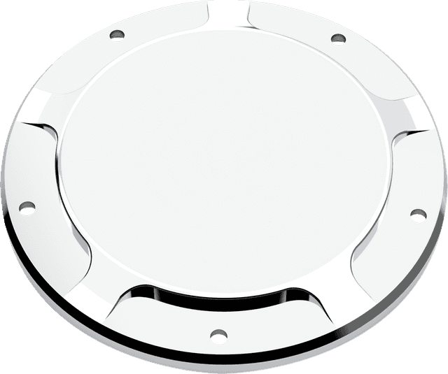 LA CHOPPERS 1107-0718 Derby Cover - County Line - Chrome - '18-'24 Softail