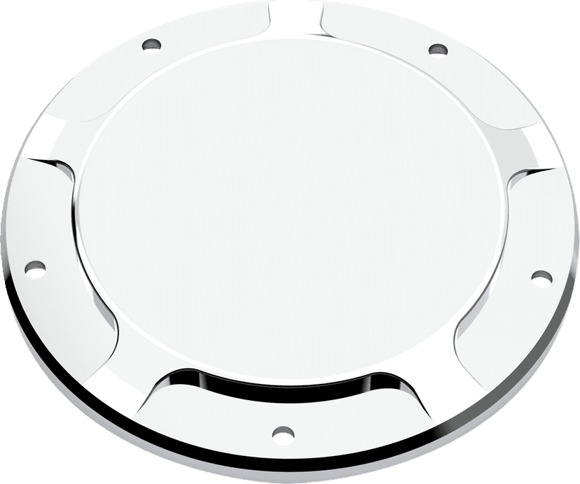 LA CHOPPERS 1107-0718 Derby Cover - County Line - Chrome - '18-'24 Softail