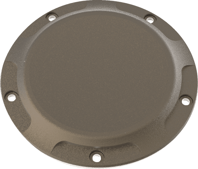 LA CHOPPERS 1107-0722 Derby Cover - County Line - Bronze - '15-'20 Touring