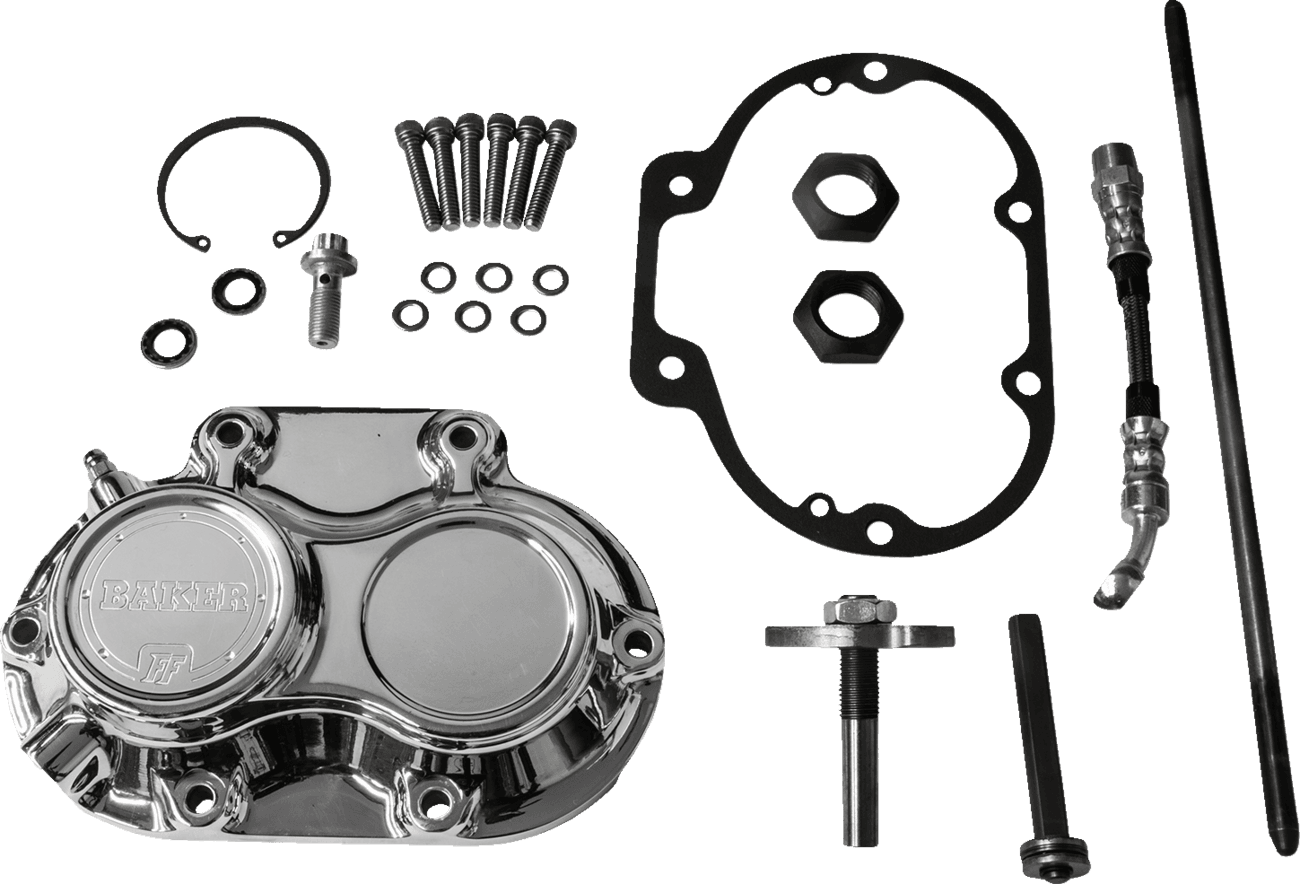 BAKER DRIVETRAIN 1107-0727 Transmission Side Cover Assembly - Function-Formed™ - Polished - M8