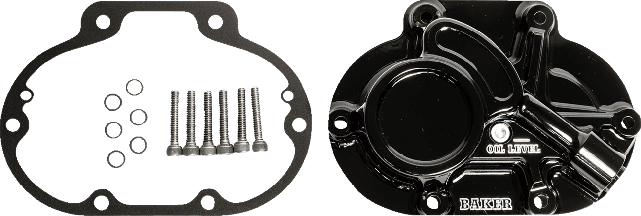BAKER DRIVETRAIN 1107-0730 Transmission Side Cover Assembly - Function-Formed™/Cable Type - Gloss Black