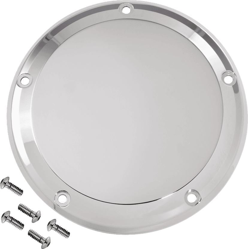 JOKER MACHINE 1107-0739 Derby Cover - Smooth - Chrome - 5 Hole