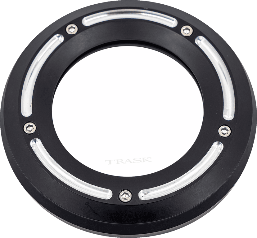 TRASK 1107-0755 Assault Derby Cover with Window - Reverse Cut - Softail