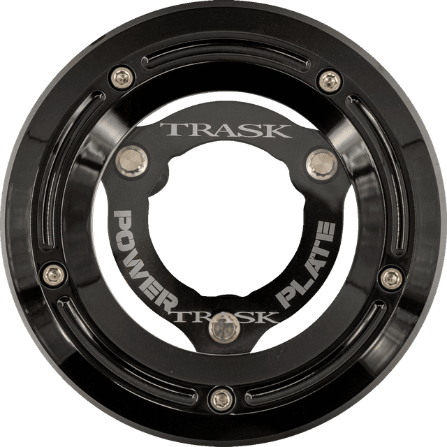 TRASK 1107-0768 Derby Cover with Power Plate - Black - Kit - '18-'25 Softail