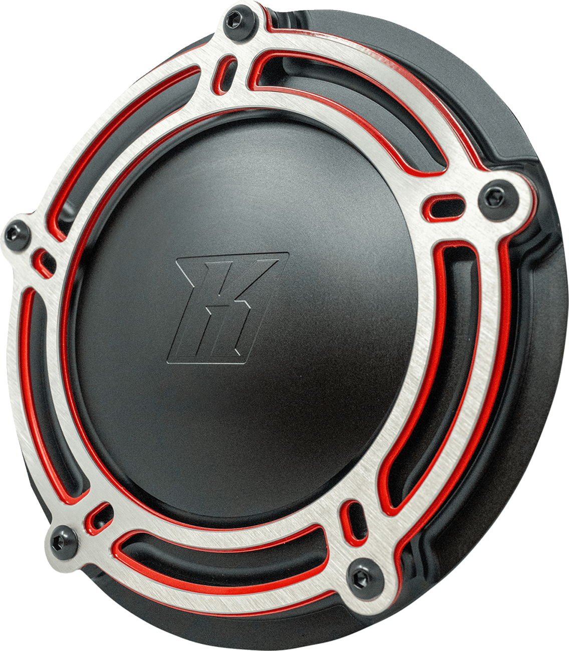KODLIN USA 1107-0774 Derby Cover - NXL Redline - Black/Red - M8 Touring