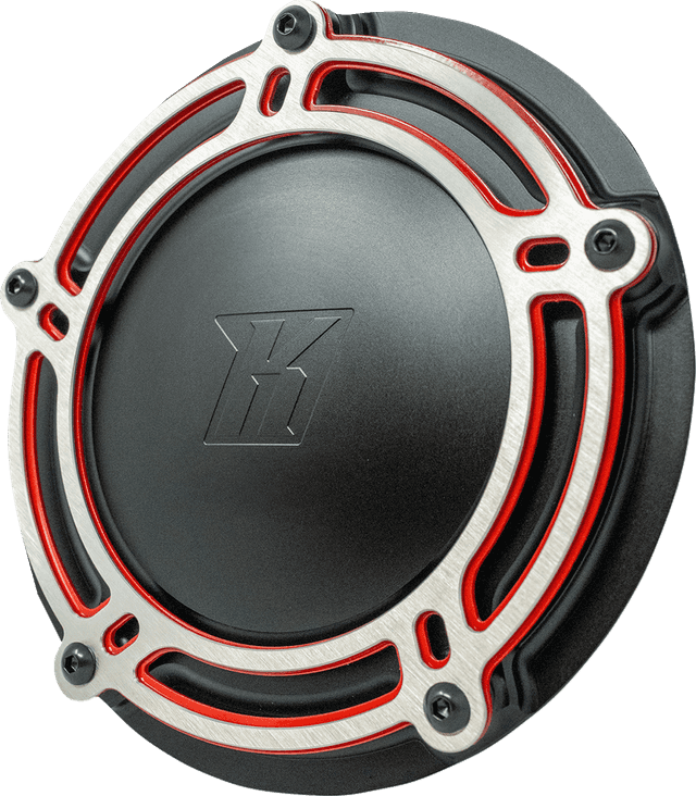 KODLIN USA 1107-0774 Derby Cover - NXL Redline - Black/Red - M8 Touring — image 1 of 2