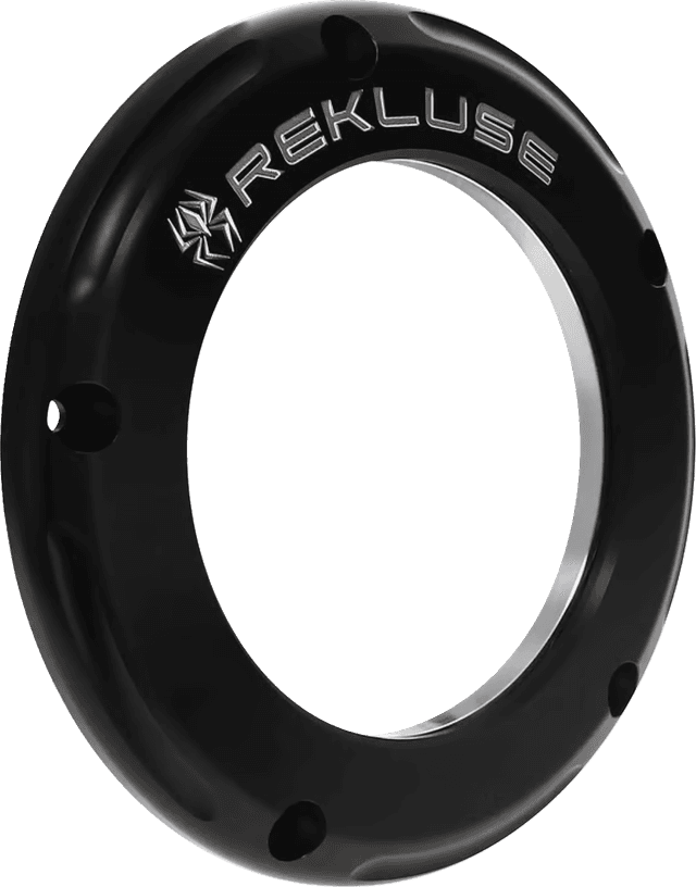 REKLUSE 1107-0776 Clear Derby Cover - Black/Anodized - M8