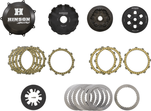 HINSON RACING 1130-0628 Complete Billetproof Conventional Clutch Kit - Kawasaki