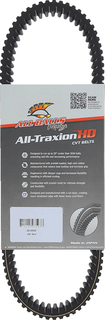 ALL BALLS 1142-1072 Belt - All Traxion - CVT - Heavy-Duty - Polaris — image 5 of 5