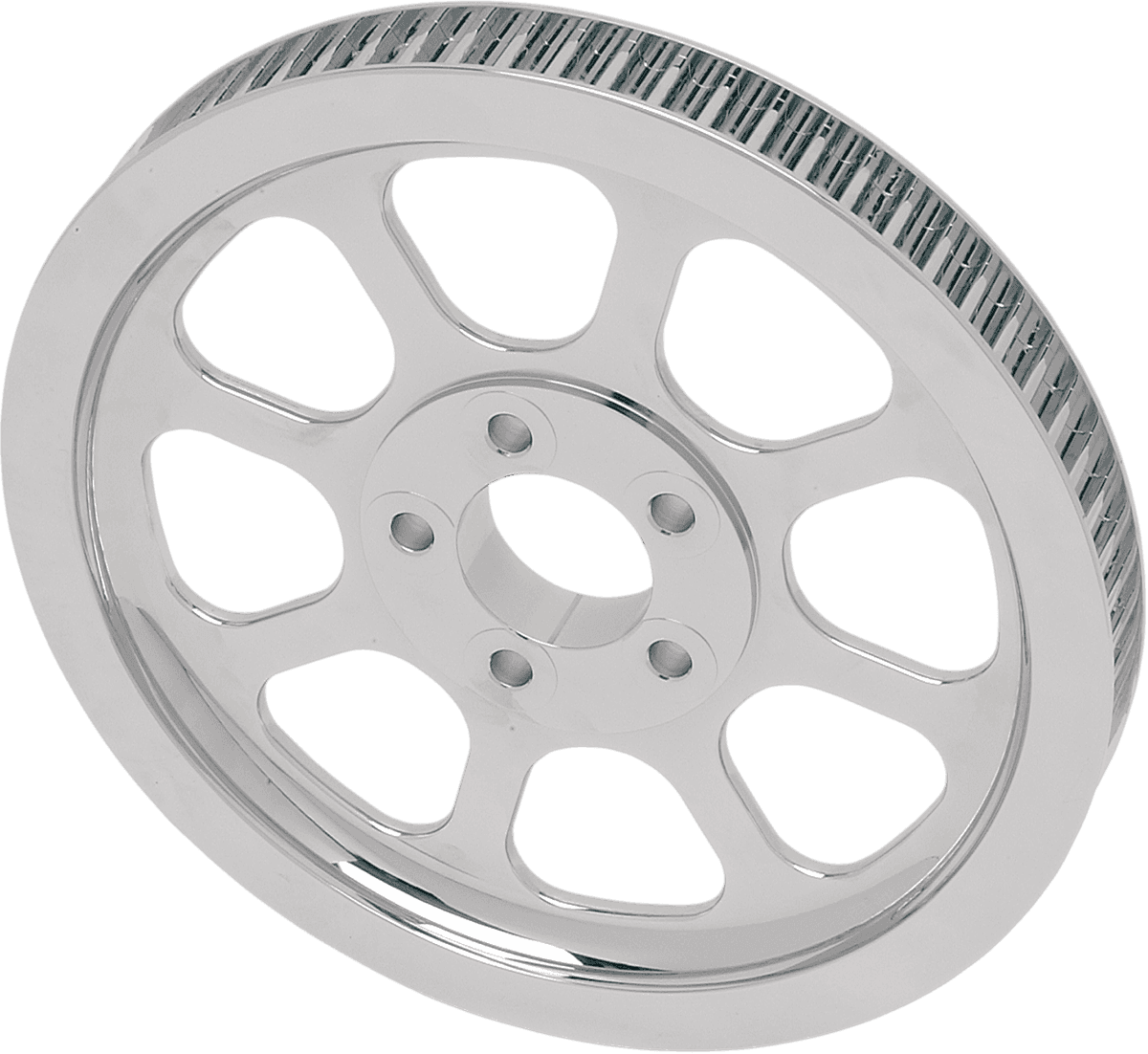 DRAG SPECIALTIES 1201-0003 Chrome Rear Belt Pulley - 70 Tooth - '00-'05 FXST, '00-'06 FLST