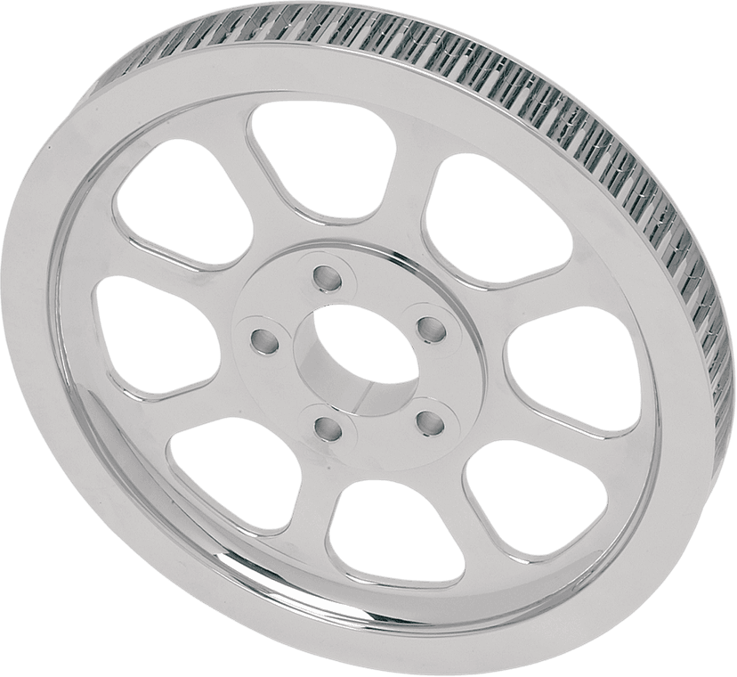 DRAG SPECIALTIES 1201-0003 Chrome Rear Belt Pulley - 70 Tooth - '00-'05 FXST, '00-'06 FLST