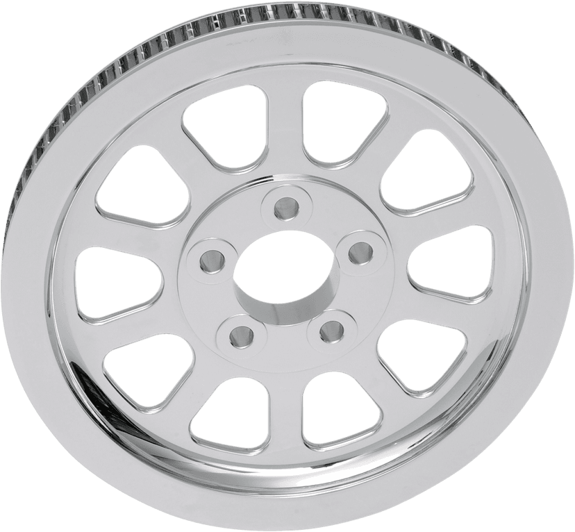 DRAG SPECIALTIES 1201-0541 Chrome Rear Pulley - 66 Tooth - FXST/FLSTF