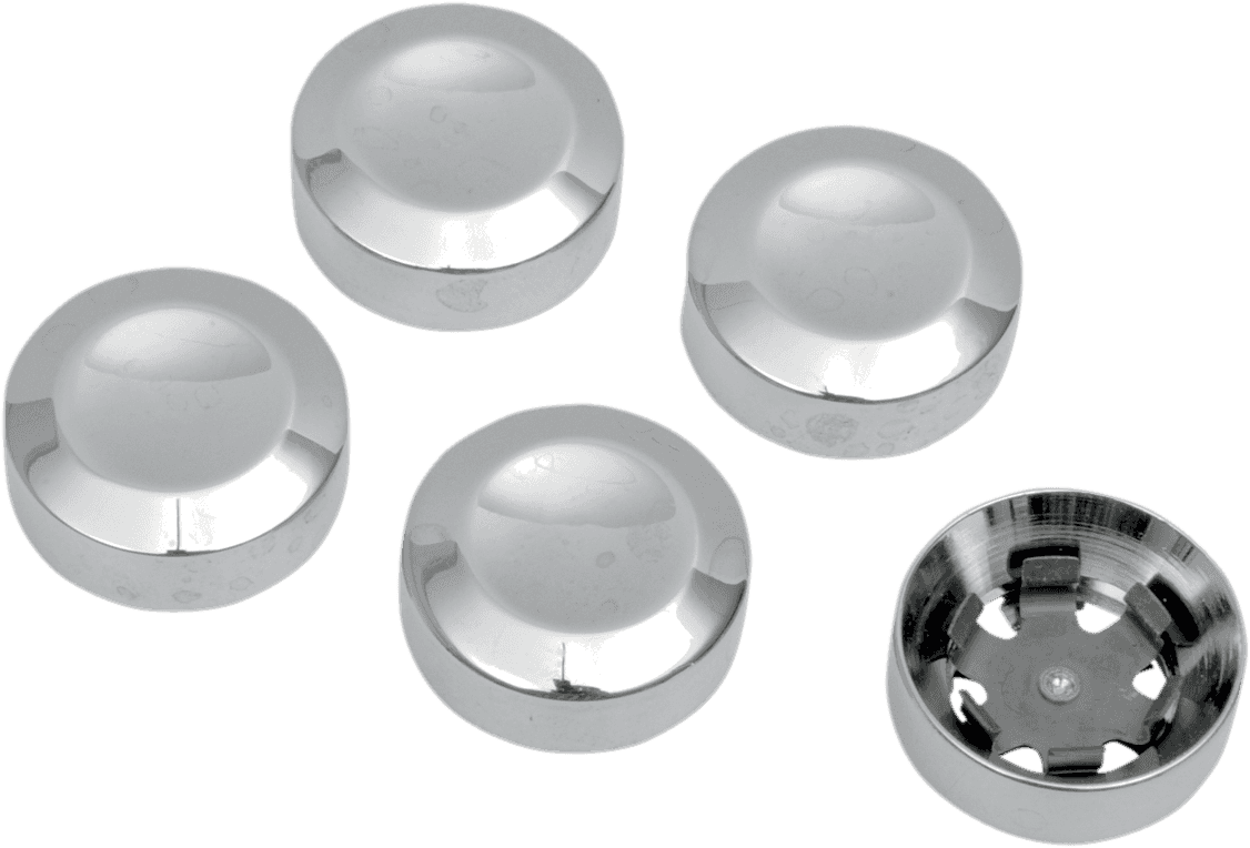 DRAG SPECIALTIES 1201-0597 Rear Pulley Bolt Cover - Chrome