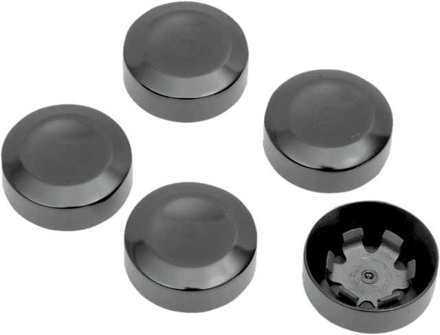 DRAG SPECIALTIES 1201-0598 Rear Pulley Bolt Cover - Black