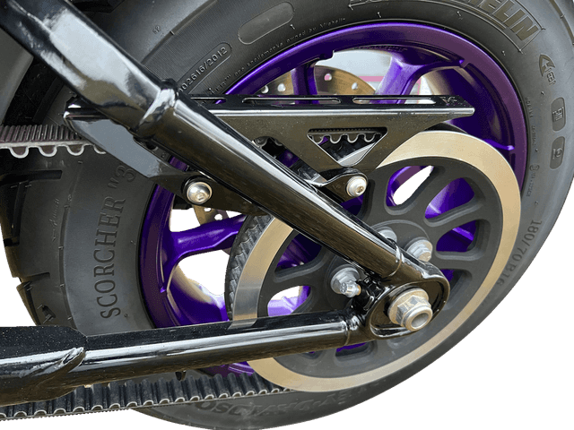 KODLIN USA 1202-0183 Upper Belt Guard - Black - Softail — image 2 of 3