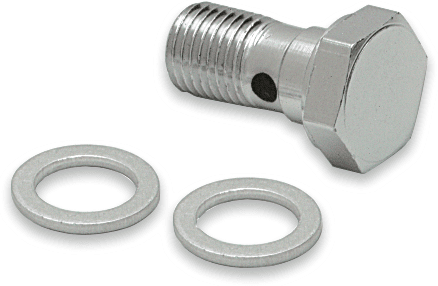 DRAG SPECIALTIES 1204-2723 Banjo Bolt - 3/8-24 x 3/4" Minus Head — image 2 of 2
