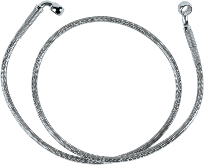 DRAG SPECIALTIES 1204-2735 Brake Line - Front (Upper) - Stainless Steel