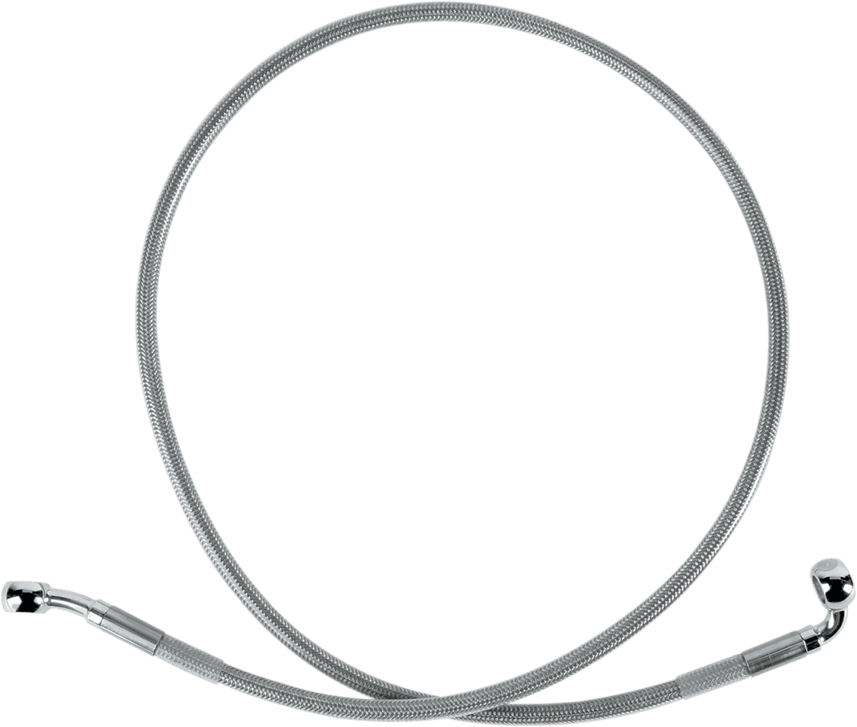 DRAG SPECIALTIES 1204-2737 Brake Line - Front (Upper) - Stainless Steel