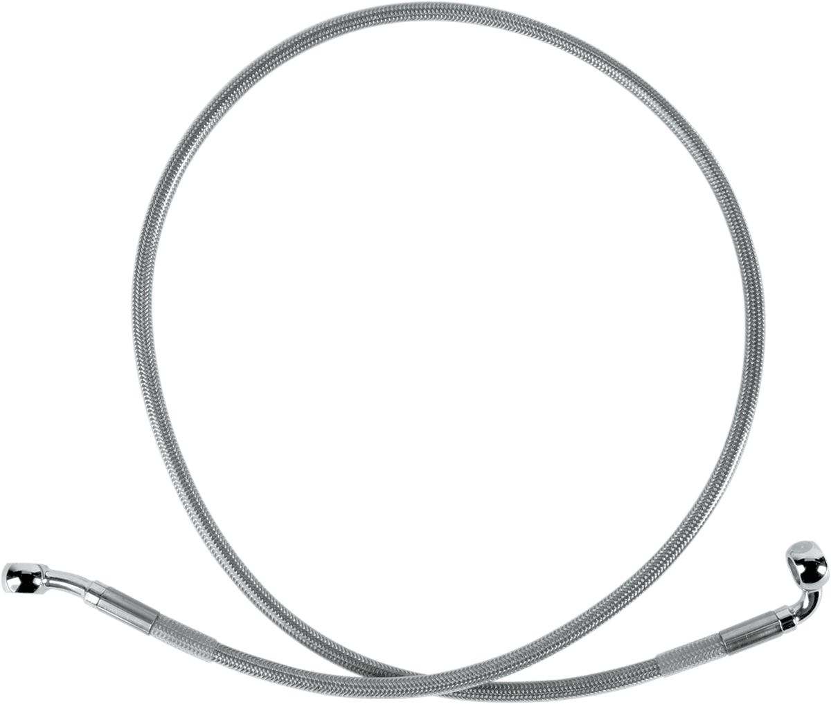 DRAG SPECIALTIES 1204-2737 Brake Line - Front (Upper) - Stainless Steel