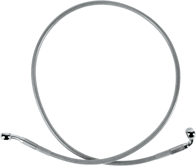 DRAG SPECIALTIES 1204-2737 Brake Line - Front (Upper) - Stainless Steel