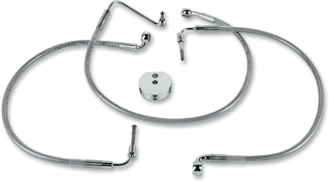 DRAG SPECIALTIES 1204-2739 Brake Line - Front - Stainless Steel