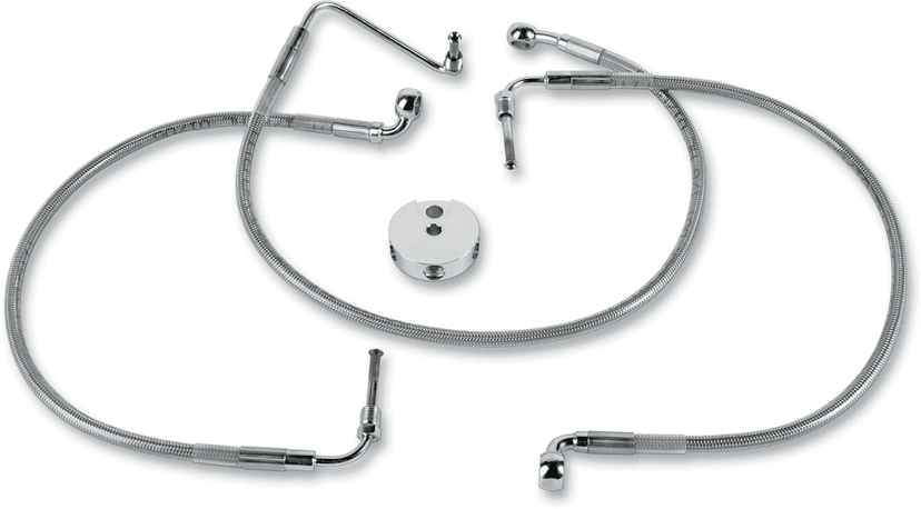 DRAG SPECIALTIES 1204-2739 Brake Line - Front - Stainless Steel