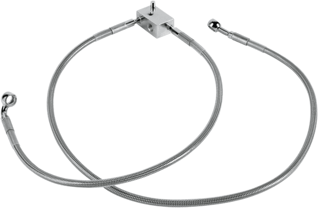 DRAG SPECIALTIES 1204-2744 Brake Line - Rear - Stainless Steel