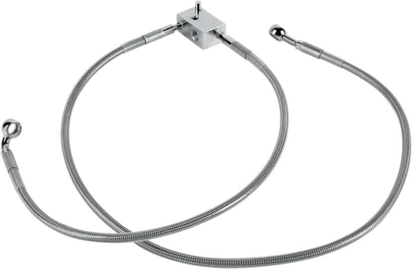 DRAG SPECIALTIES 1204-2744 Brake Line - Rear - Stainless Steel