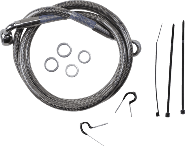 DRAG SPECIALTIES 1204-2746 Brake Line - Front (Upper) - Stainless Steel — image 1 of 2