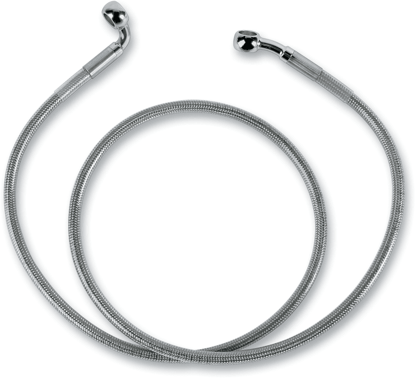 DRAG SPECIALTIES 1204-2746 Brake Line - Front (Upper) - Stainless Steel — image 2 of 2