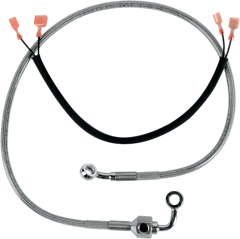 DRAG SPECIALTIES 1204-2752 Brake Line - Rear - Stainless Steel